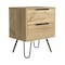 Tuhome Augusta 2 Nightstand, Four Legs, Two Drawers, Light Oak MLD7030 - alternate 8